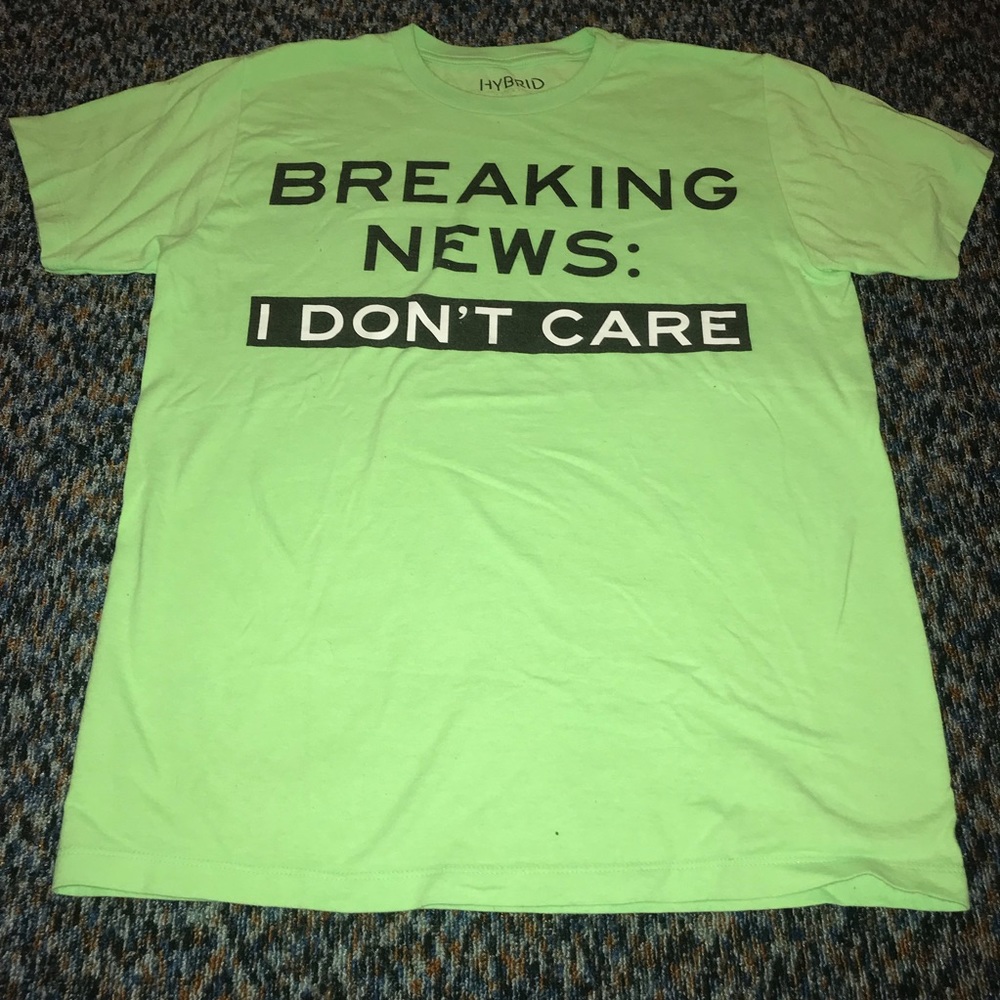 Breaking news I don’t care unisex t shirt